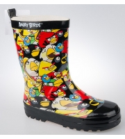 Сапожки резиновые Angry Birds черные