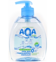Гель AQA Baby для подмывания малыша с дозатором 300 мл.