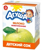 Сок Агуша Яблоко с 4 мес. 200 мл
