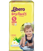 Трусики-подгузники Libero Dry Pants 5 (10-14 кг) 32 шт.