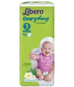 Подгузники Libero Everyday 3 (4-9 кг) 46 шт.