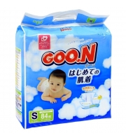 Подгузники Goon 4-8 кг 84 шт. Размер S 