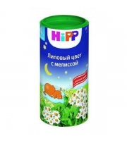 Чай HIPP липовый цвет с меллисой, 4мес, 200г
