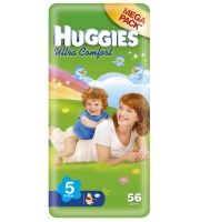 Подгузники Huggies Ultra Comfort Mega 12-22 кг, 56шт